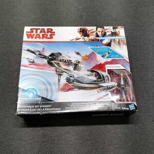 Star Wars The Last Jedi Resistance Ski Speeder Poe Dameron Hasbro Force Link NIB